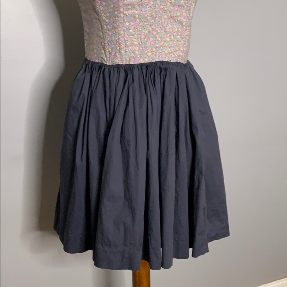 Anthropologie Baby Doll Floral Strapless Dress S - Picture 2 of 14